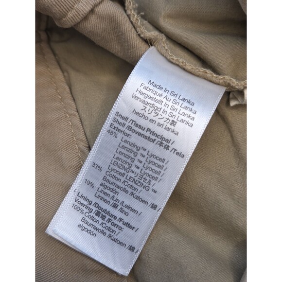 Madewell The Harlow Wide-Leg High Rise Pleated Pants Tan Brown Neutral Size 12 - Picture 4 of 8